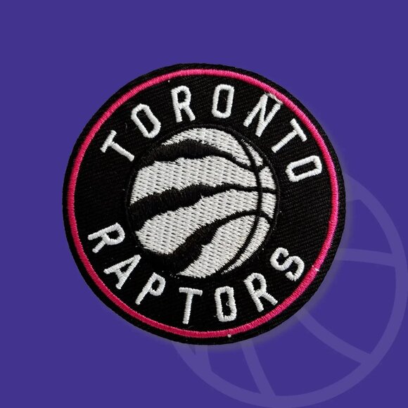 Toronto Raptors Iron On Patch Keychain Throwback Vintage - Picture 3 of 4